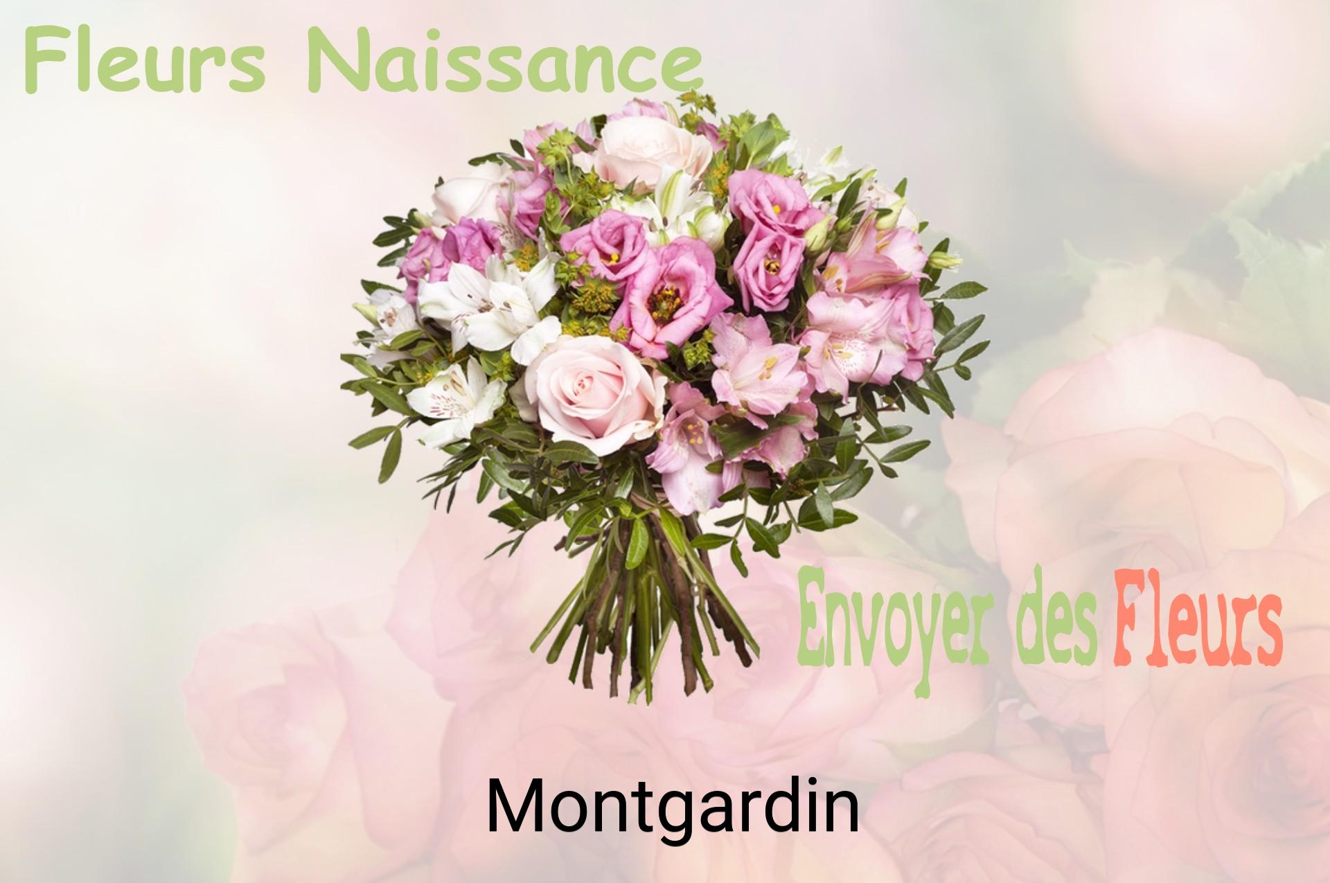 Bouquet de fleurs de naissance livré à Montgardin